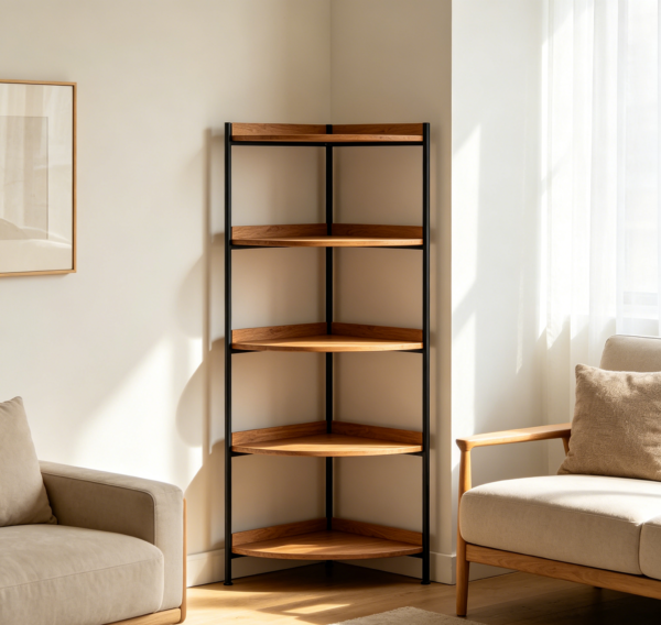Modern 5 Tier Corner Shelf Tower